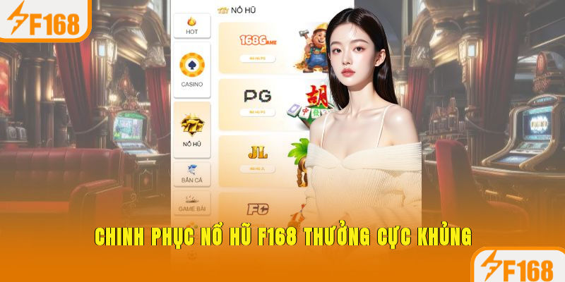 Chinh phục nổ hũ F168 thưởng cực khủng